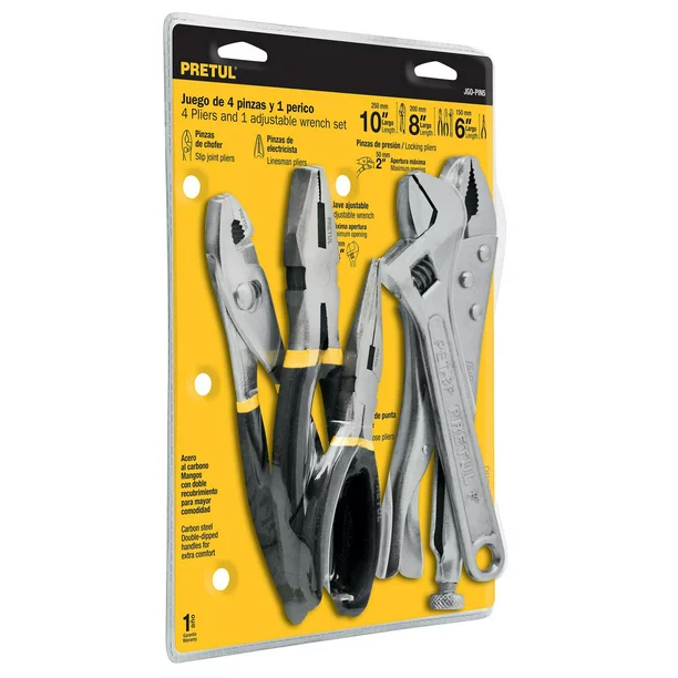 JGO. HERRAMIENTAS BLISTER 5PZAS JGO-PIN5 PRETUL