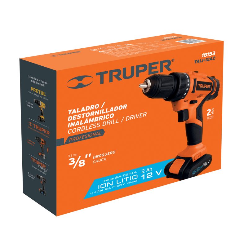 TALADRO INALAM LITIO 12V 3/8" TALI-12A2