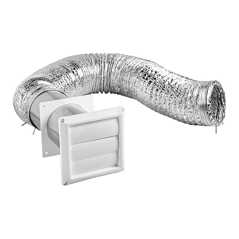 KIT DUCTO PARA SECADORA RORA 4" X 8' LAMINATED TRANSITION DUCT BLANCO