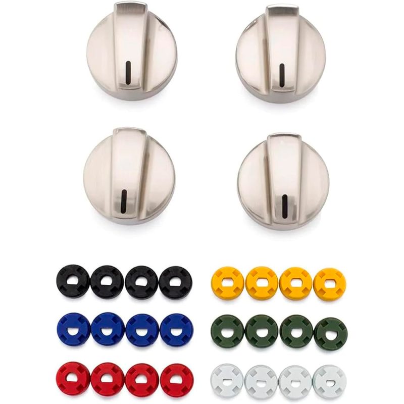 JUEGO DE PERILLA INOX KIT 4 PACK